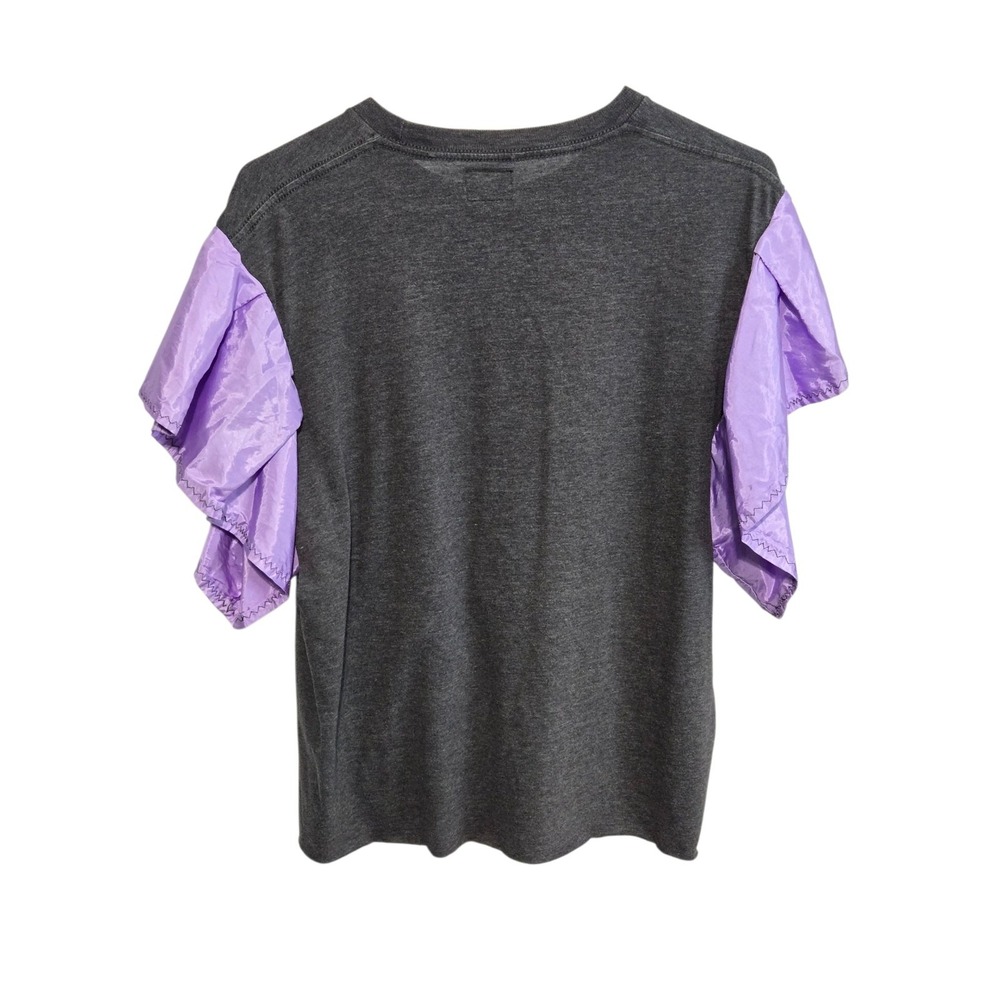 Spenny Lane Pink Floyd Dark Side of the Moon Upcycled Ruffle Sleeve Tee Large - Picture 5 of 5